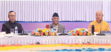 नेपाल र चीनबीचका सम्बन्धमा बौद्ध धर्म चम्किलो धागो बनेर रहेको छ :  प्रधानमन्त्री