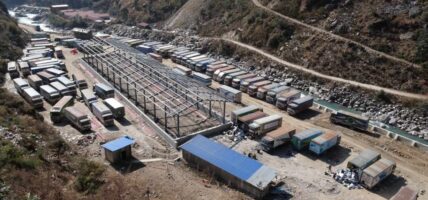 रसुवामा निर्माणाधीन सुक्खा बन्दरगाहको काम ७२ प्रतिशत पूरा