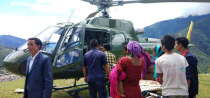 सुत्केरी हुन नसकेपछि हेलिकप्टरबाट उद्धार