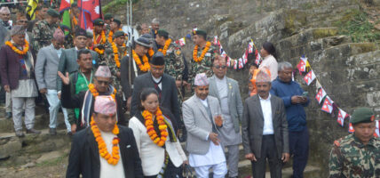 गोरखाबाट एकीकरण पदयात्रामा निस्कियो नेपाली सेनाको टोली