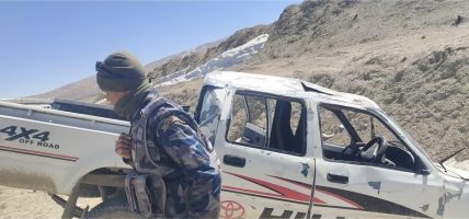 कोरलानाकामा जिप दुर्घटनामा चालक घाइते