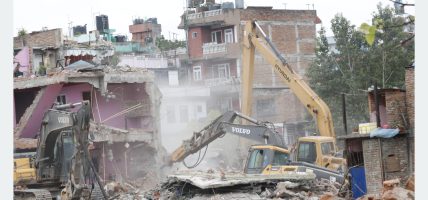 धोबीखोला ‘करिडोर’का पक्की घर भत्काउन थालियो