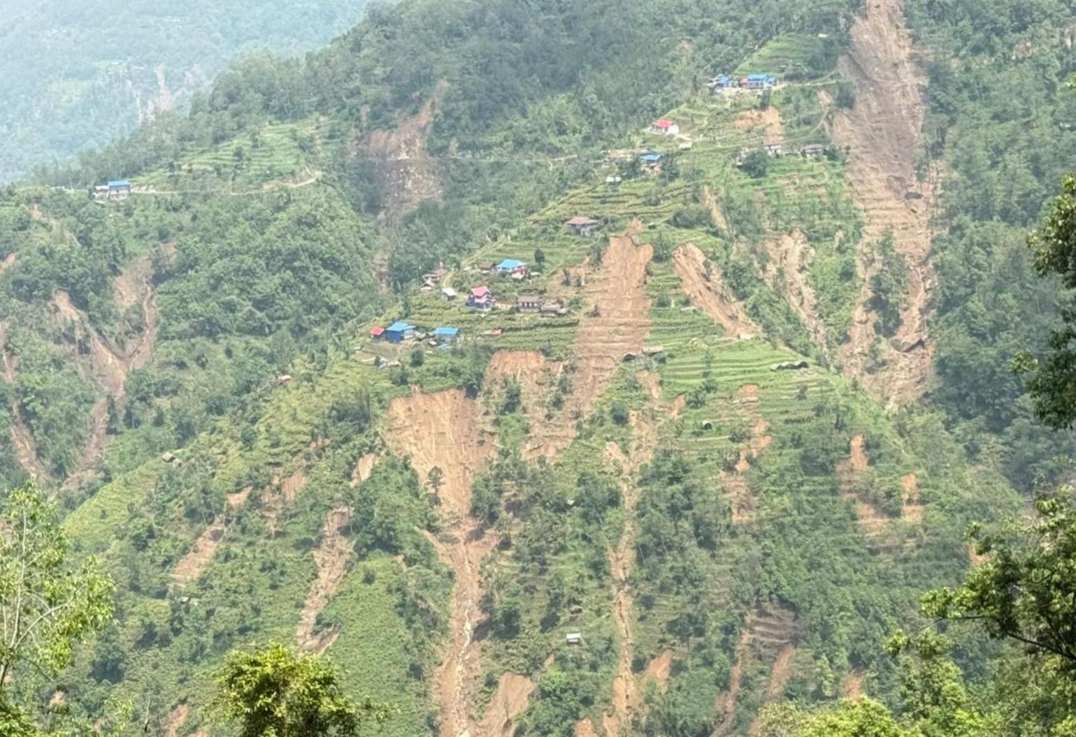 बाढीपहिरोको त्रासमा च्याङथापू, २६ घर अत्यन्त जोखिममा