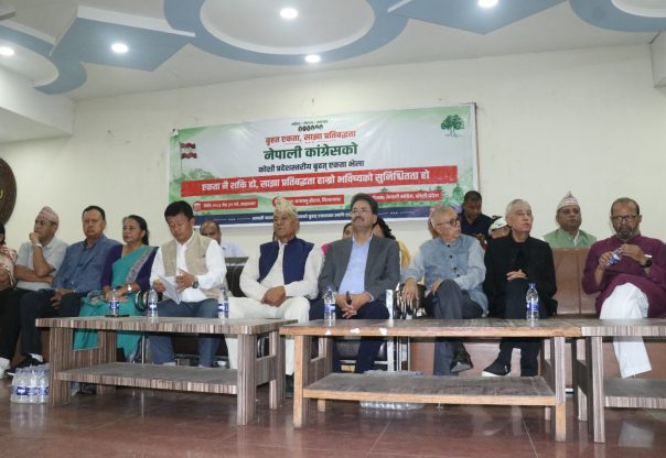 विराटनगरमा कांग्रेस इतर समूहको शक्ति प्रदर्शन
