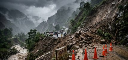 वर्षासँगै आएको बाढी, पहिरो,कारण देशका विभिन्न स्थानमा सडक अवरुद्ध